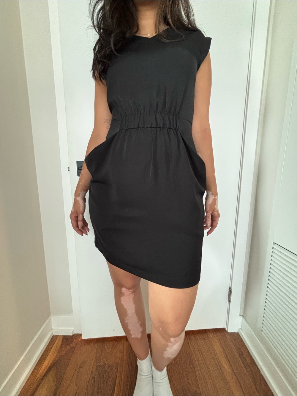 All Saints Black Sleeveless mini Dress - Picture 3 of 4